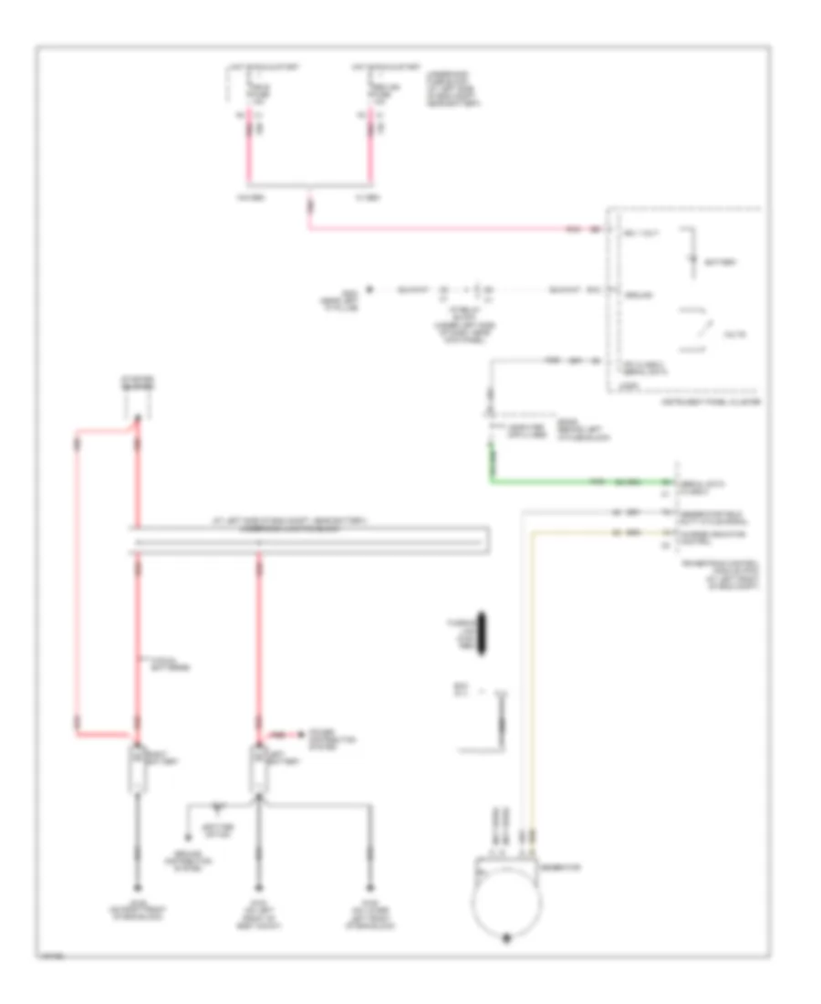 Charging Wiring Diagram for Cadillac Escalade EXT 2004