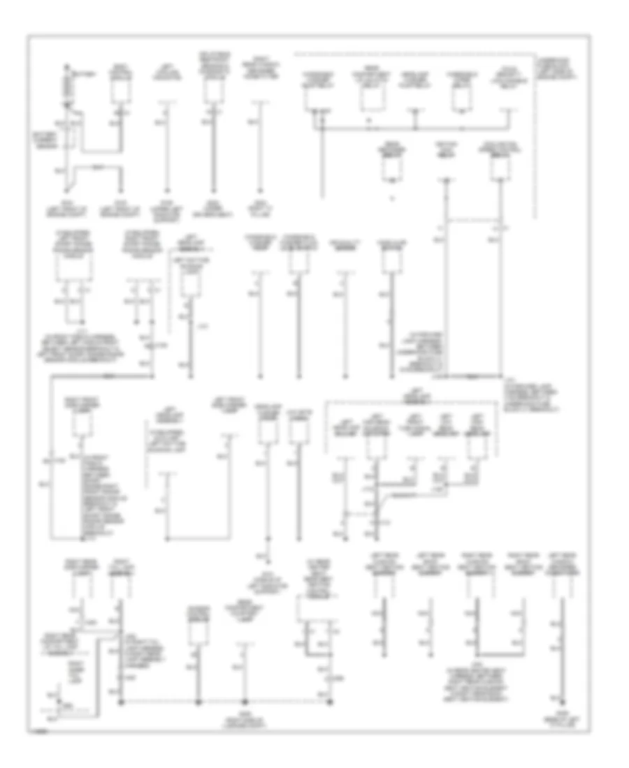 Ground Distribution Wiring Diagram 1 of 6 for Cadillac XTS Premium 2014
