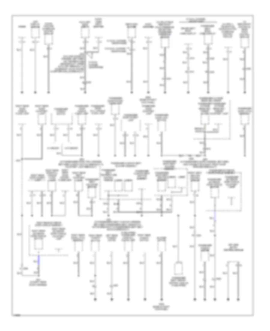 Ground Distribution Wiring Diagram 4 of 6 for Cadillac XTS Premium 2014