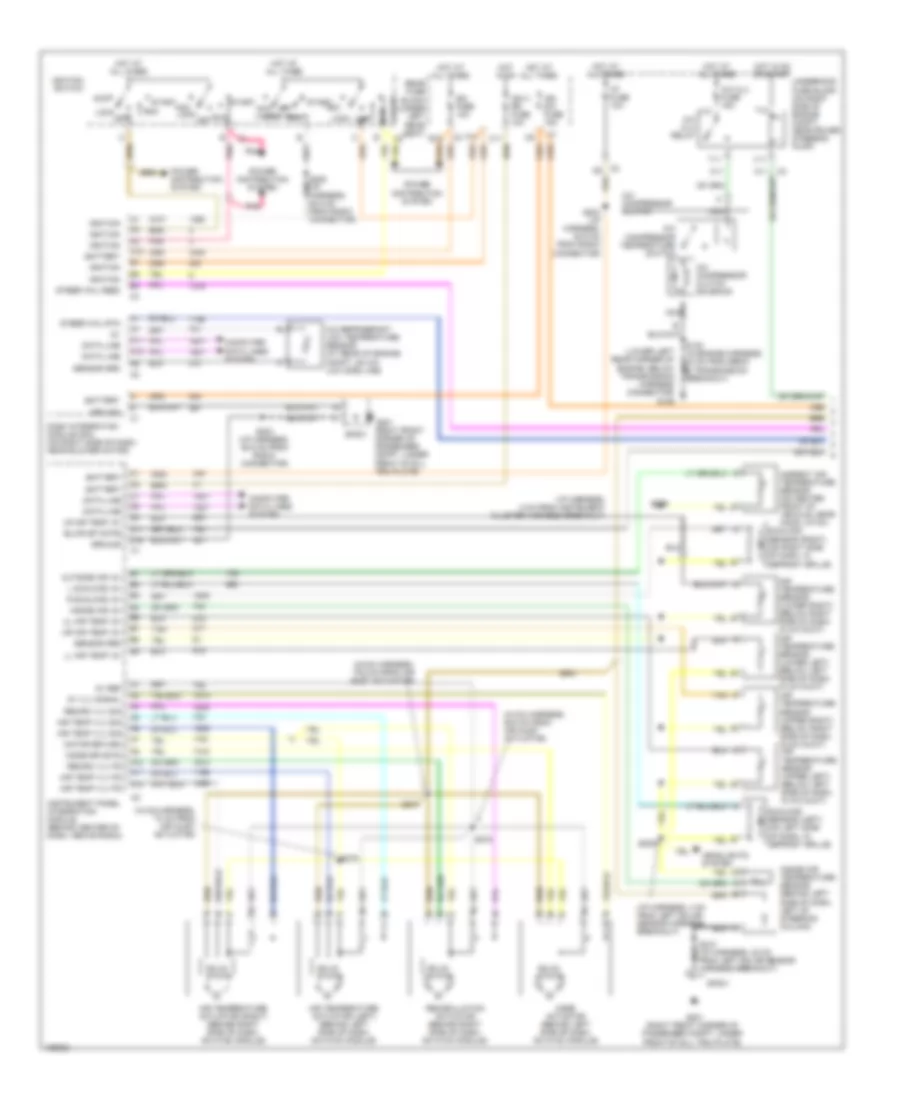 Automatic A C Wiring Diagram 1 of 2 for Cadillac Seville SLS 2004
