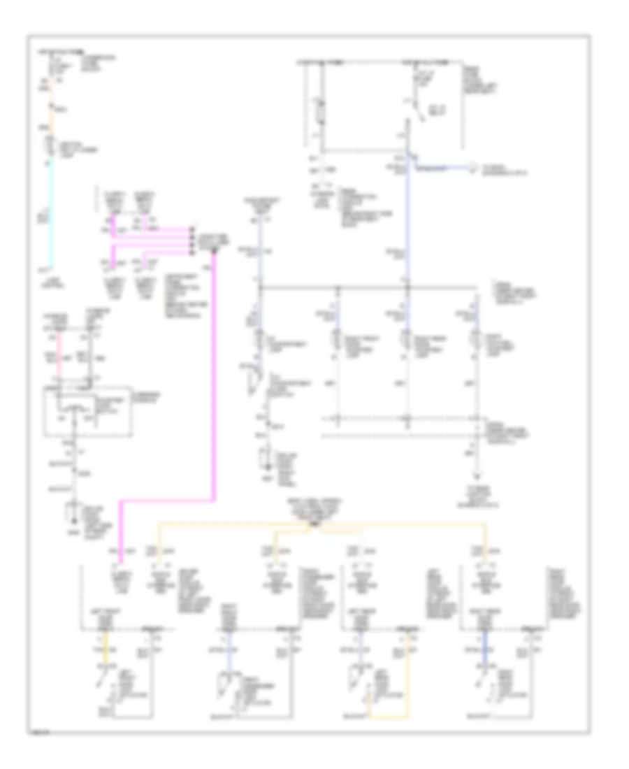 Courtesy Lamps Wiring Diagram 1 of 2 for Cadillac Seville SLS 2004