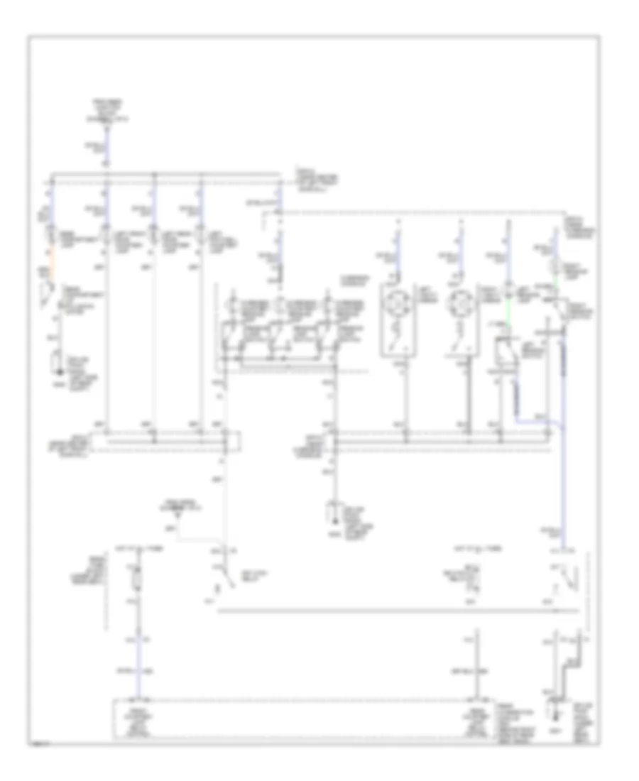 Courtesy Lamps Wiring Diagram (2 of 2) for Cadillac Seville SLS 2004