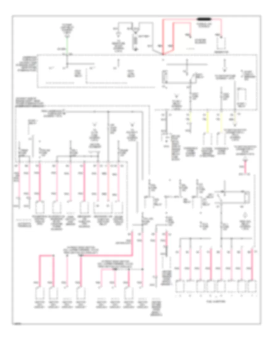 Power Distribution Wiring Diagram 1 of 5 for Cadillac Seville SLS 2004