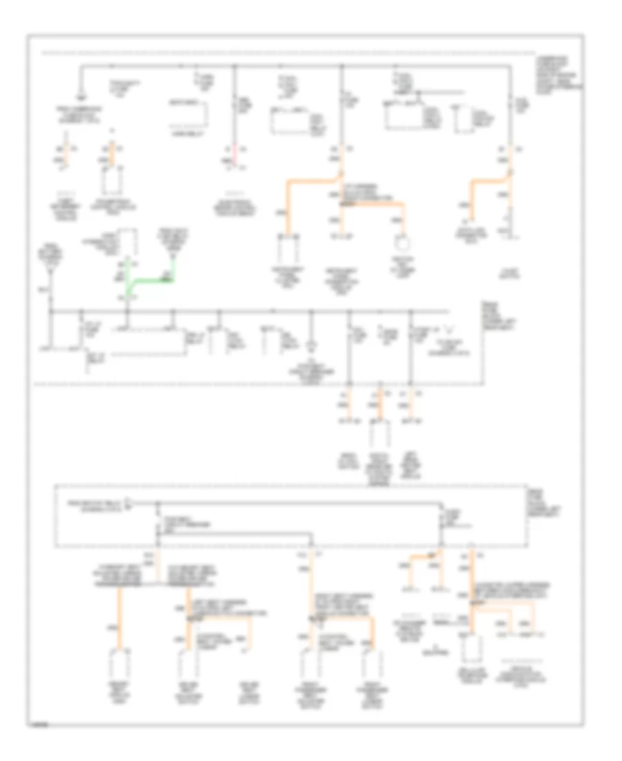 Power Distribution Wiring Diagram (2 of 5) for Cadillac Seville SLS 2004