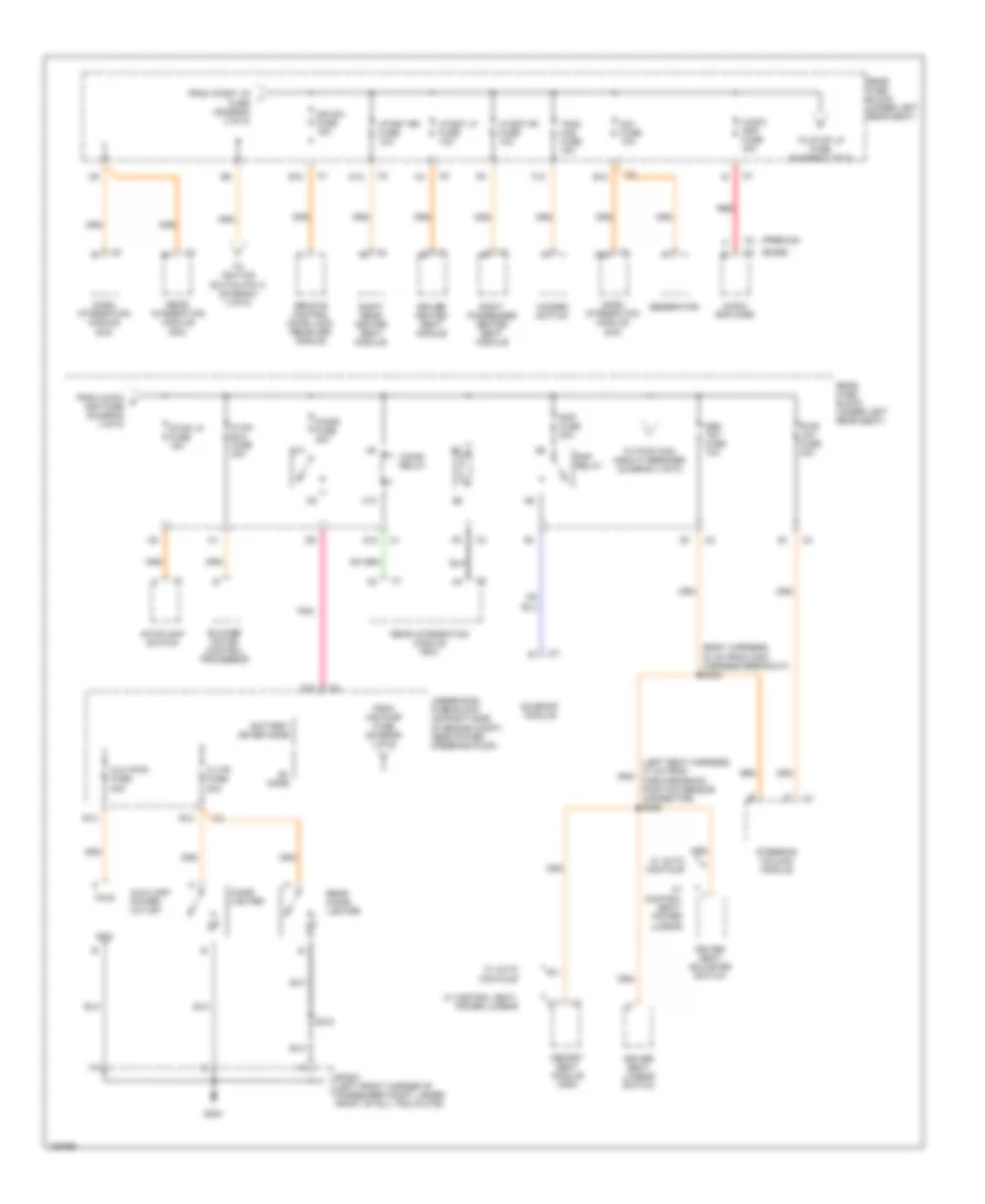 Power Distribution Wiring Diagram 3 of 5 for Cadillac Seville SLS 2004