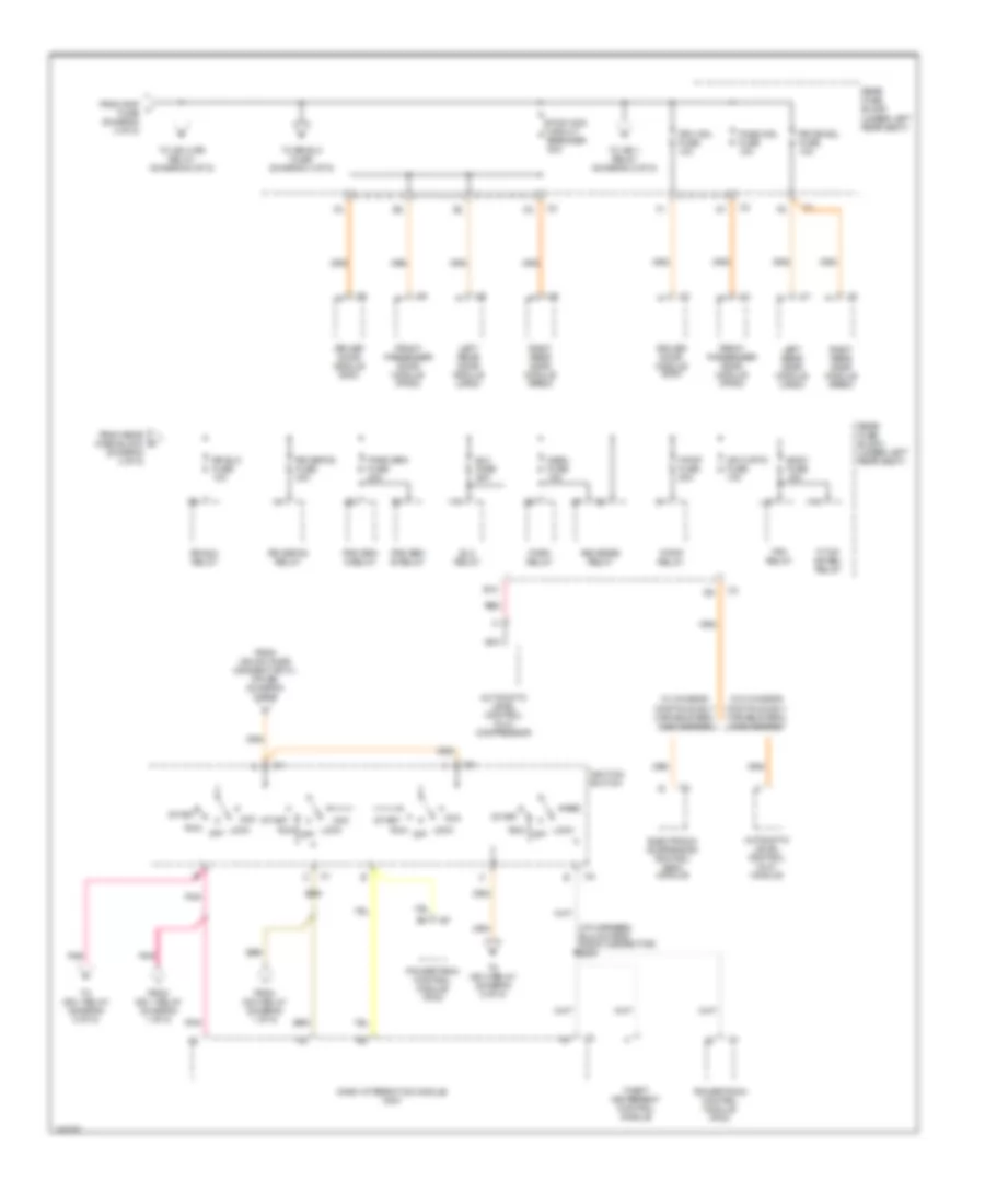 Power Distribution Wiring Diagram (4 of 5) for Cadillac Seville SLS 2004
