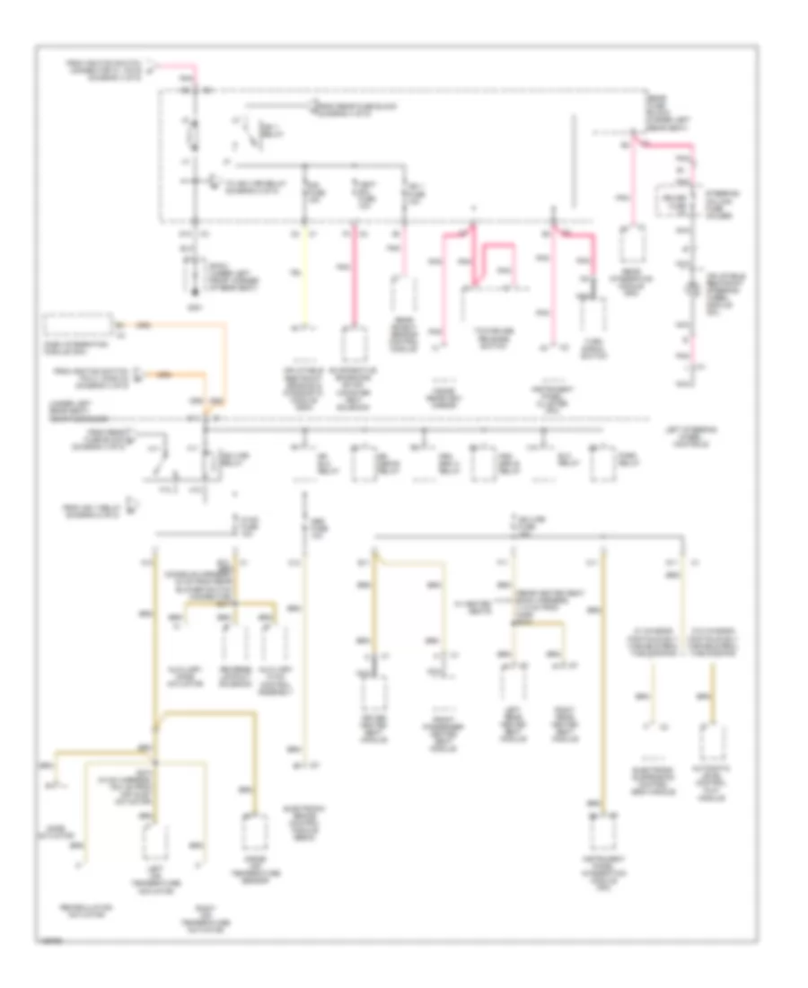 Power Distribution Wiring Diagram 5 of 5 for Cadillac Seville SLS 2004