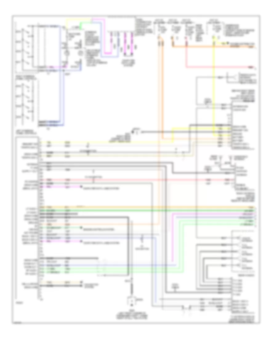 Radio Wiring Diagram, with Bose without Satellite (1 of 2) for Cadillac Seville SLS 2004