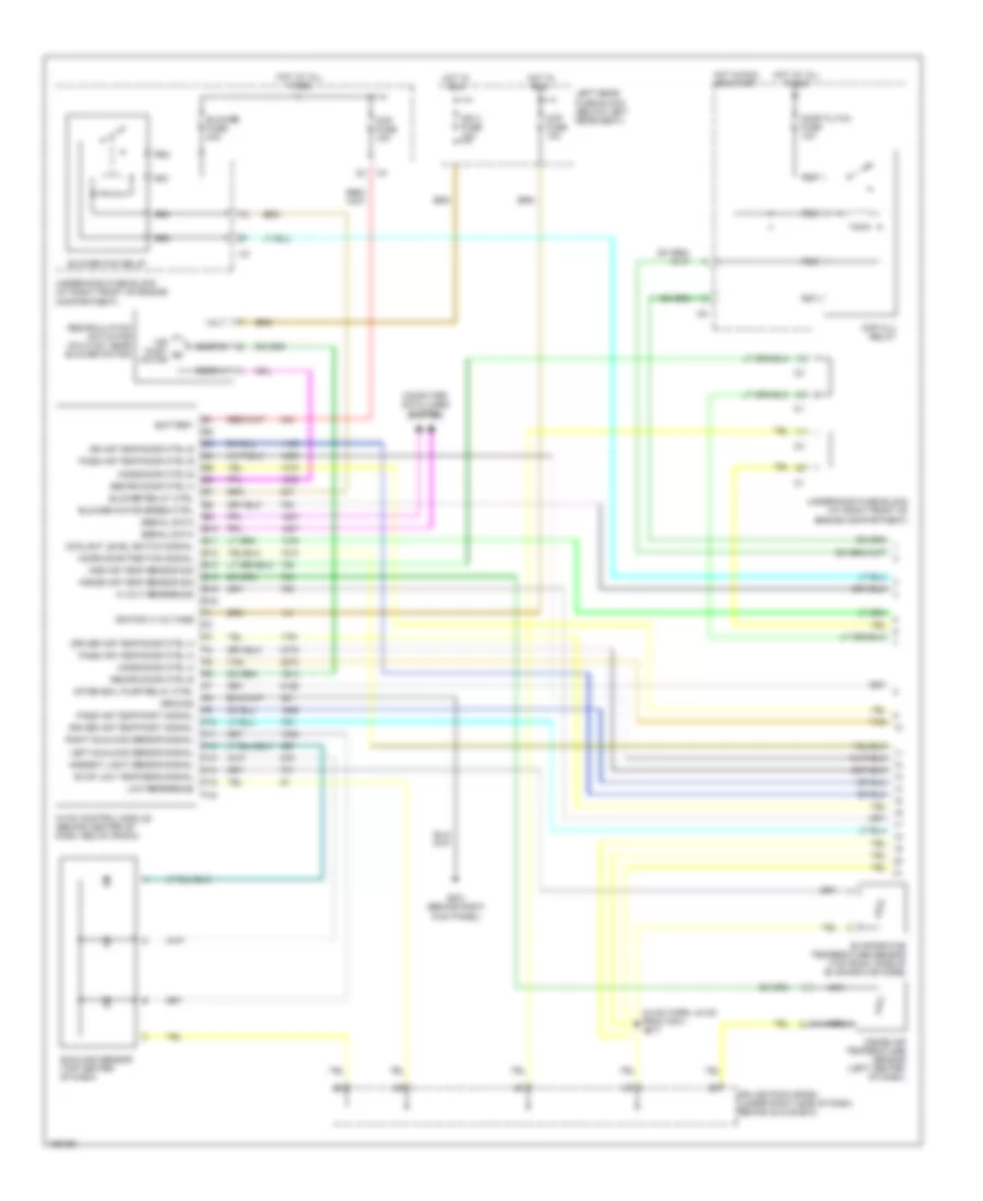 Электросхема кондиционера, Передний счет (1 из 3) для Cadillac SRX 2004