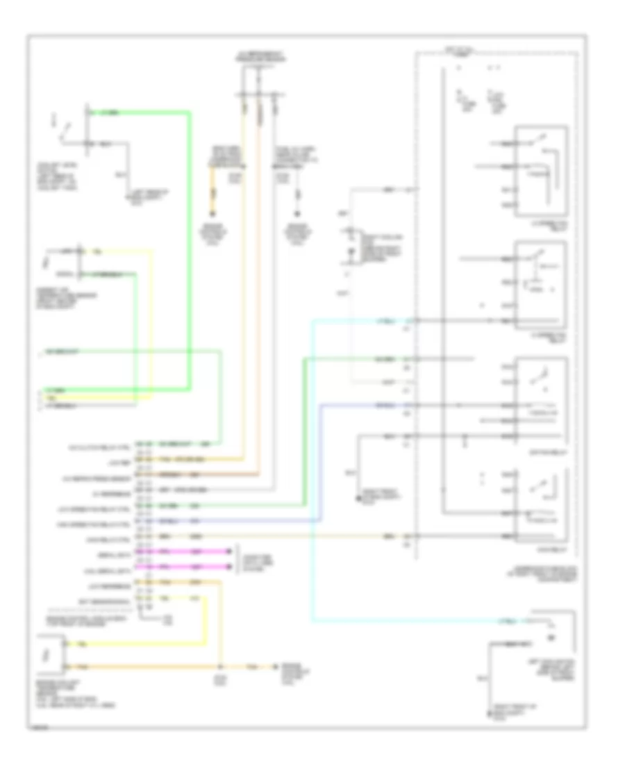 Automatic AC Wiring Diagram, Front AC (3 of 3) for Cadillac SRX 2004