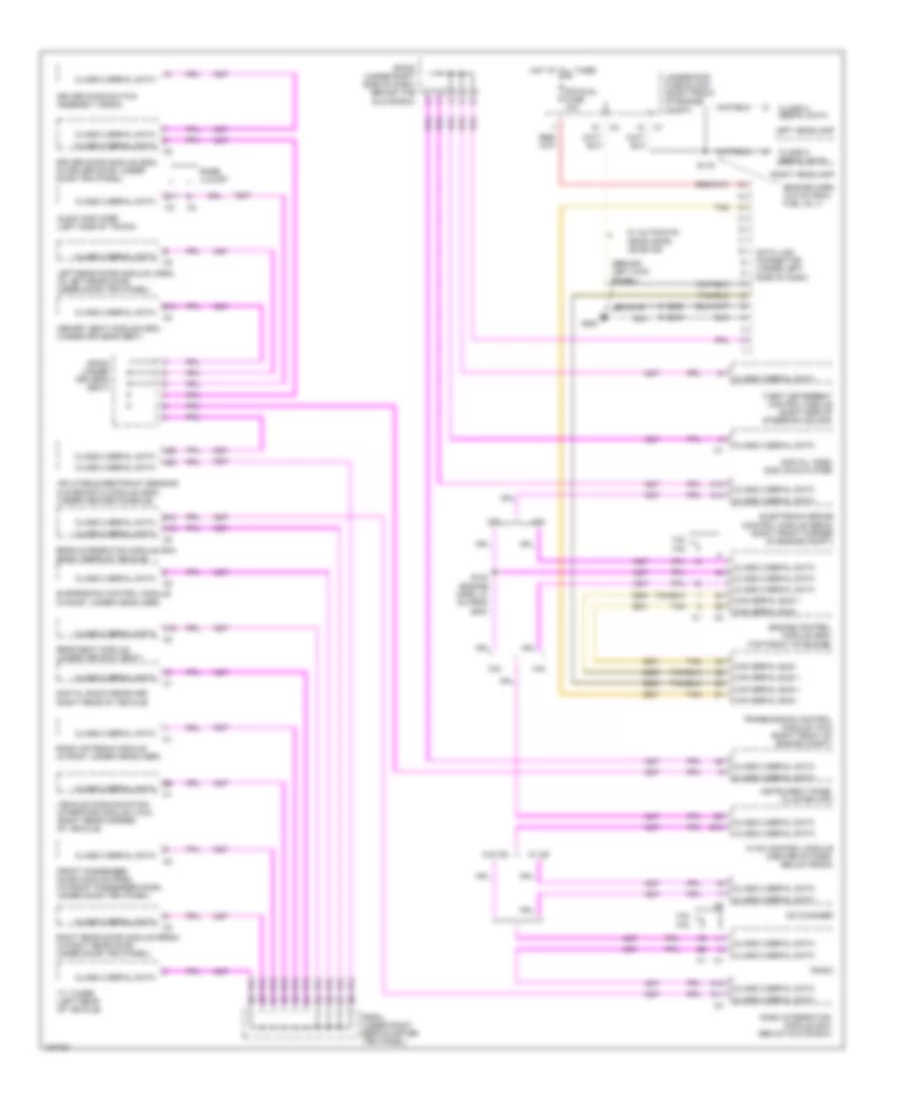 Computer Data Lines Wiring Diagram for Cadillac SRX 2004