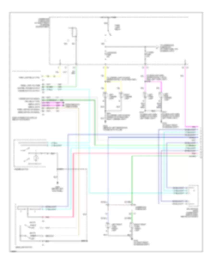 Exterior Lamps Wiring Diagram (1 of 2) for Cadillac SRX 2004