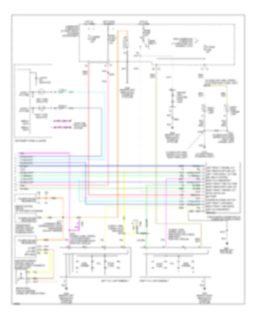 Exterior Lamps Wiring Diagram 2 of 2 for Cadillac SRX 2004