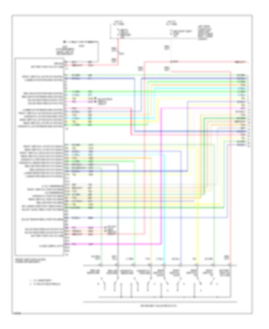 Memory Seat Wiring Diagram 1 of 2 for Cadillac SRX 2004