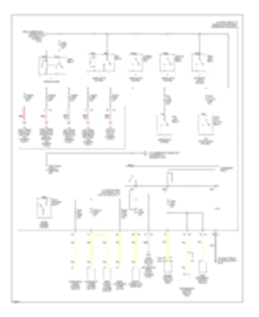 Power Distribution Wiring Diagram 3 of 8 for Cadillac SRX 2004