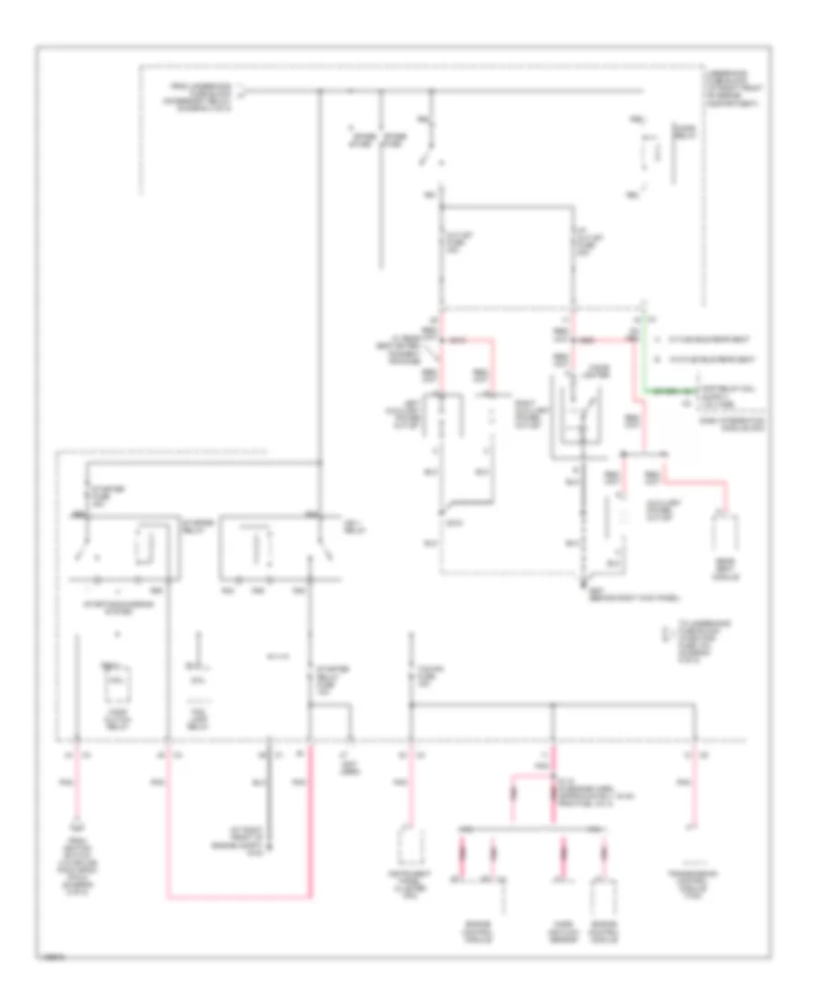 Power Distribution Wiring Diagram (4 of 8) for Cadillac SRX 2004