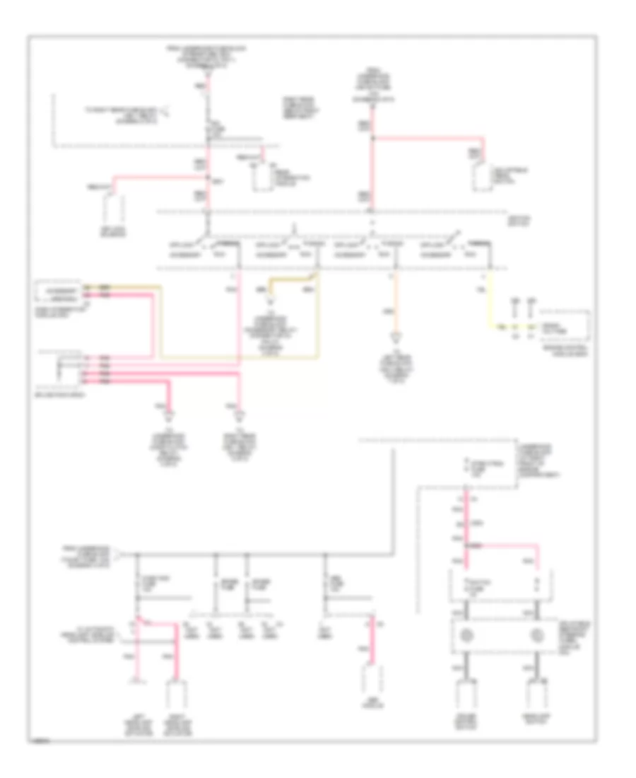 Power Distribution Wiring Diagram (5 of 8) for Cadillac SRX 2004