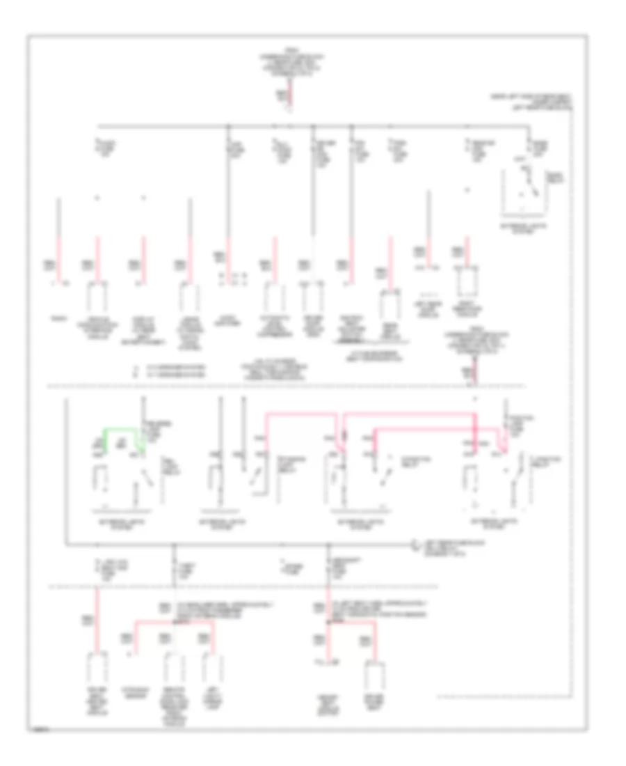 Power Distribution Wiring Diagram 6 of 8 for Cadillac SRX 2004