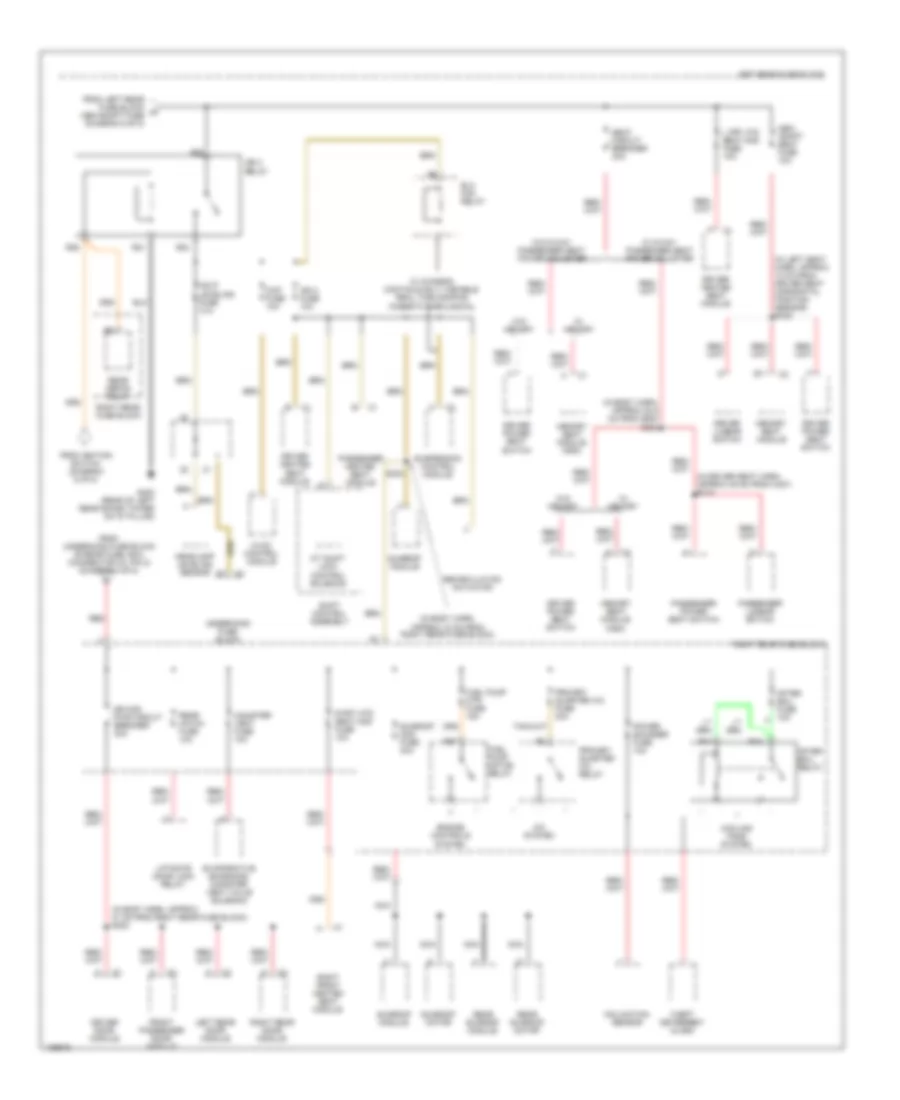 Power Distribution Wiring Diagram (7 of 8) for Cadillac SRX 2004