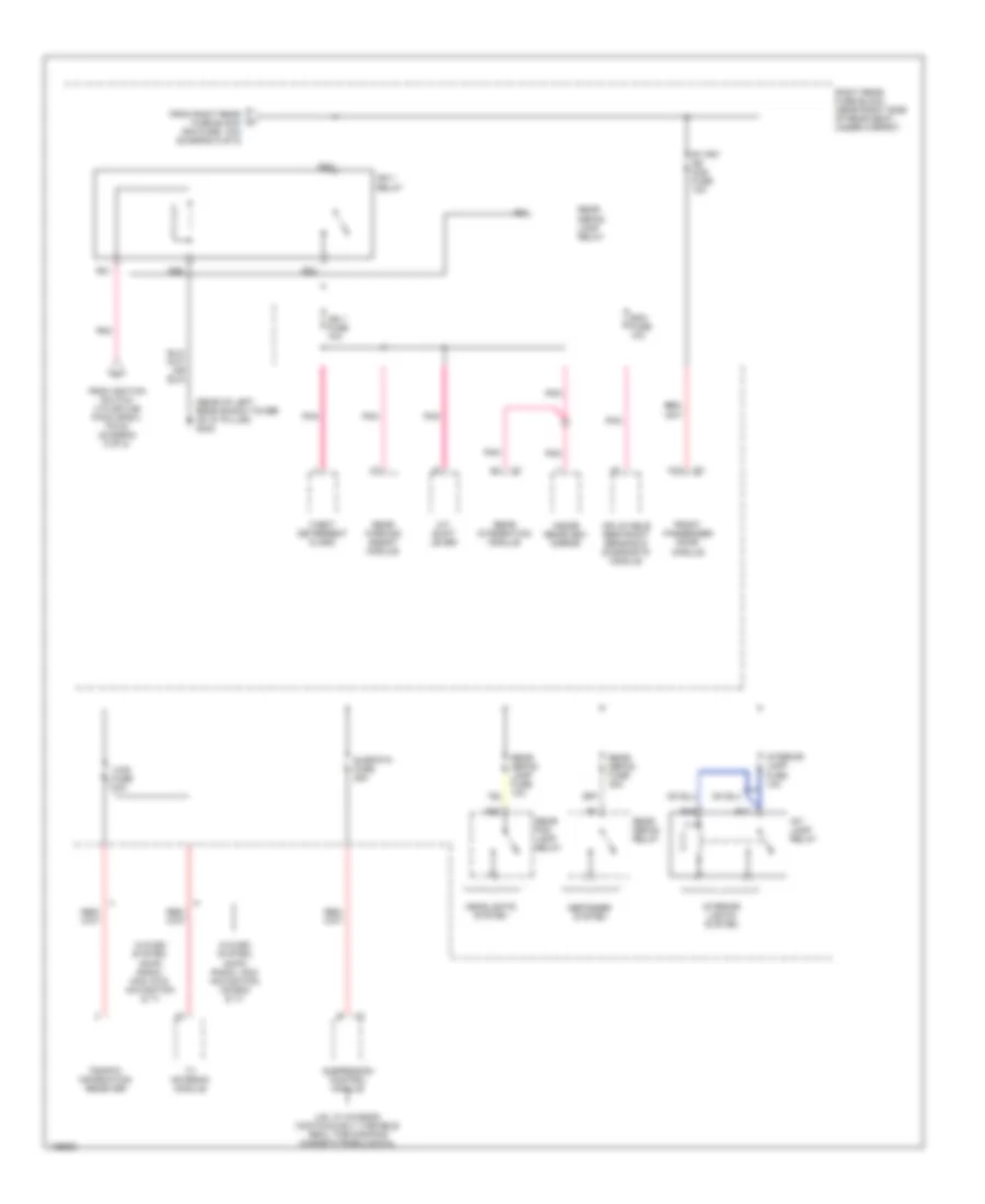 Power Distribution Wiring Diagram 8 of 8 for Cadillac SRX 2004