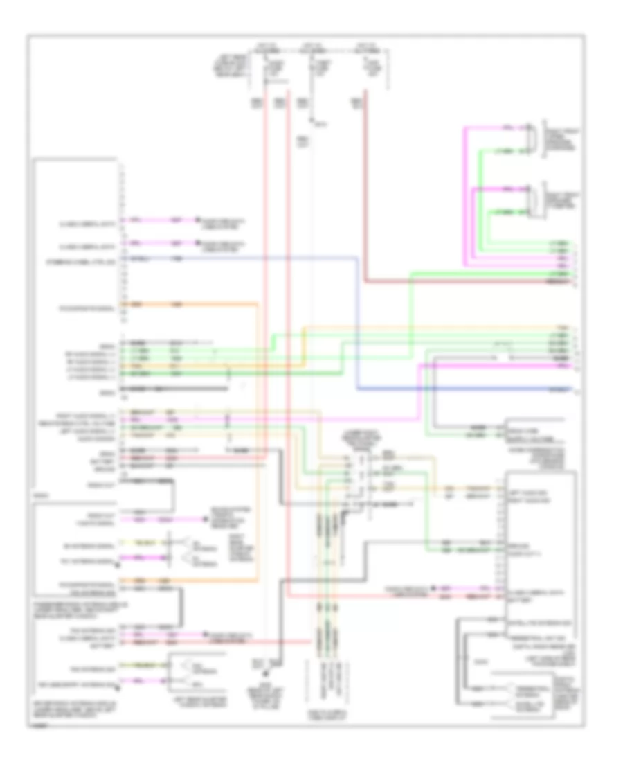 Premium Sound Radio Wiring Diagram, without CD Changer (1 of 2) for Cadillac SRX 2004