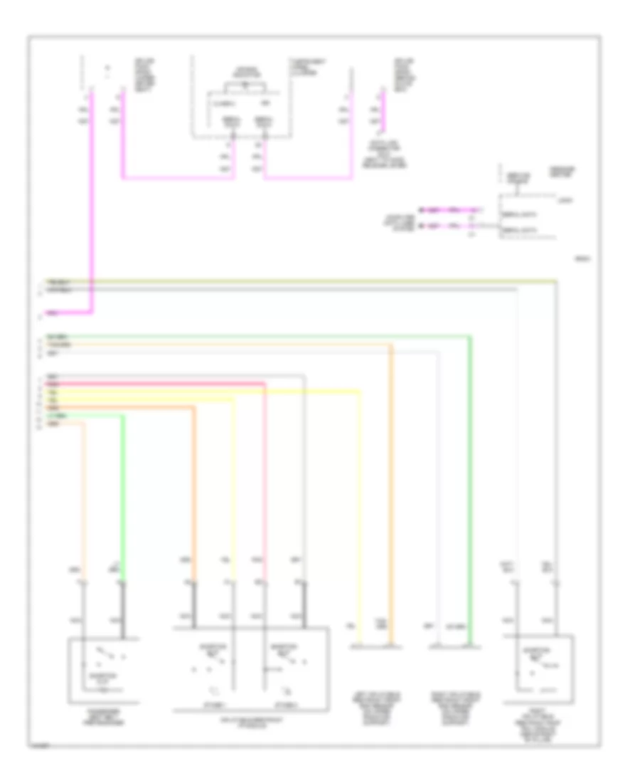 Supplemental Restraints Wiring Diagram (2 of 2) for Cadillac SRX 2004