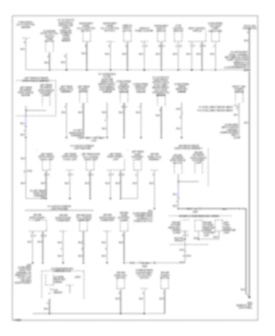 Ground Distribution Wiring Diagram (3 of 6) for Cadillac XTS Vsport Platinum 2014