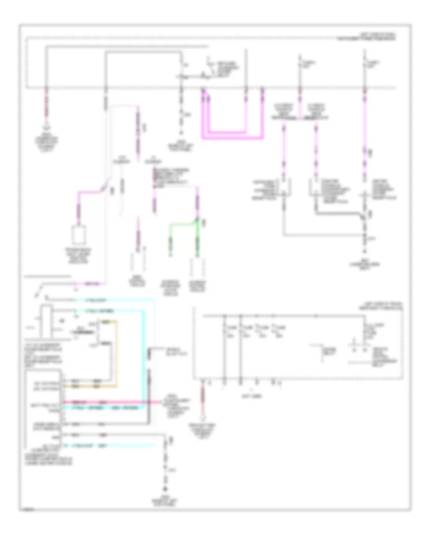 Power Distribution Wiring Diagram 5 of 7 for Cadillac XTS Vsport Platinum 2014