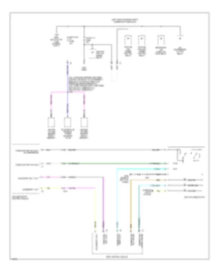 Power Distribution Wiring Diagram 7 of 7 for Cadillac XTS Vsport Platinum 2014
