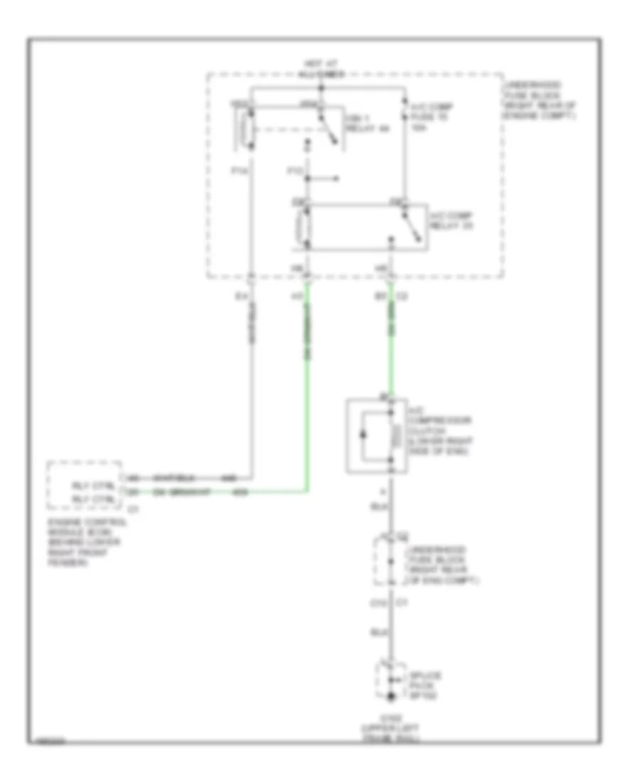 Compressor Wiring Diagram for Cadillac XDiscovery 2004