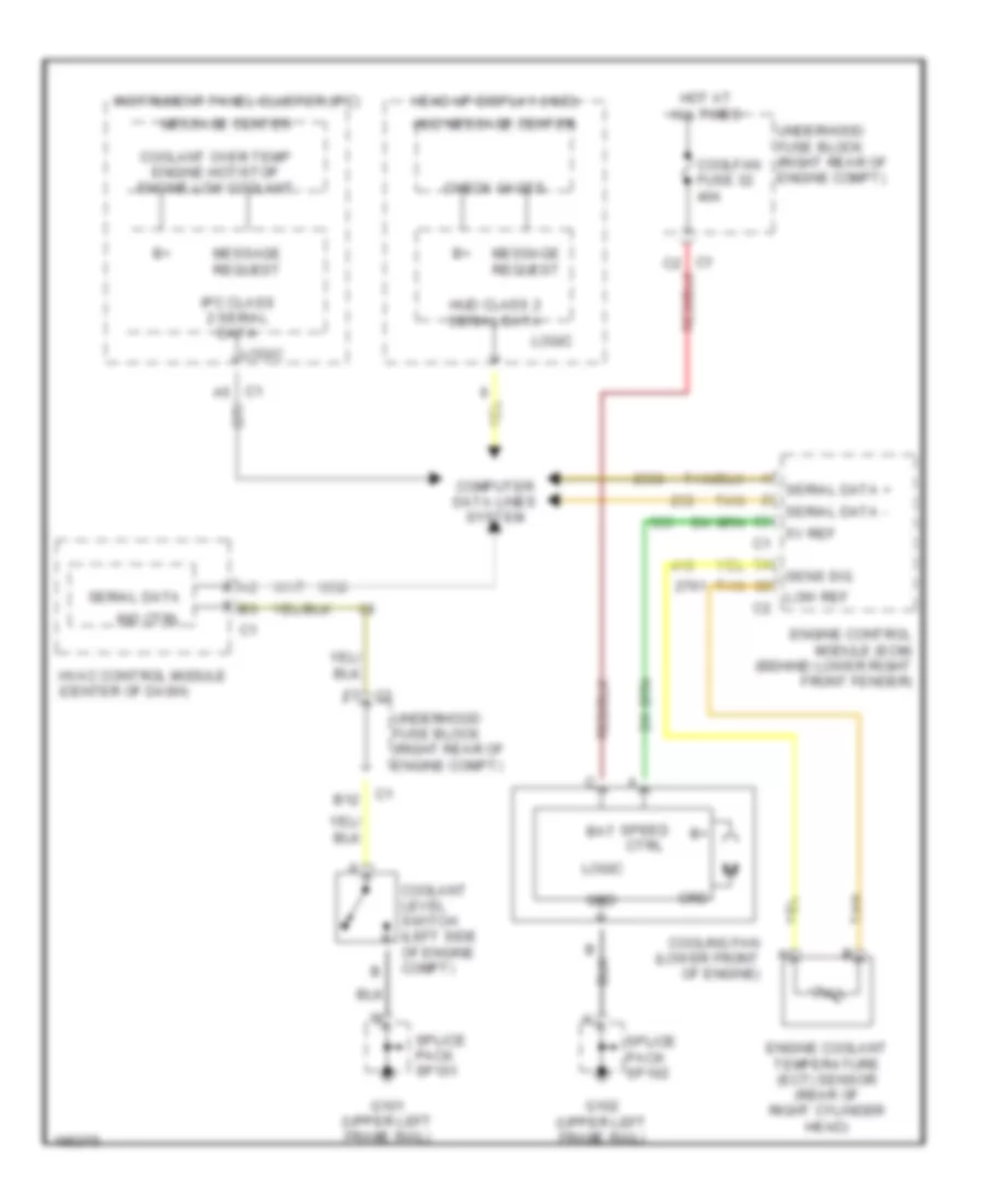 Cooling Fan Wiring Diagram for Cadillac XDiscovery 2004