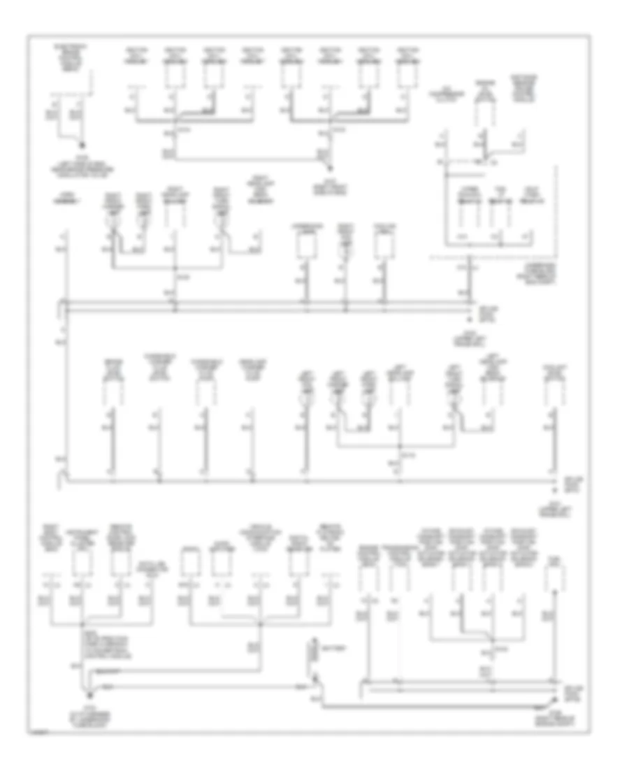 Ground Distribution Wiring Diagram 1 of 3 for Cadillac XDiscovery 2004