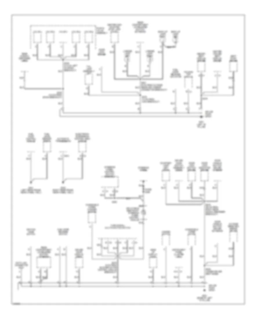 Ground Distribution Wiring Diagram 2 of 3 for Cadillac XDiscovery 2004