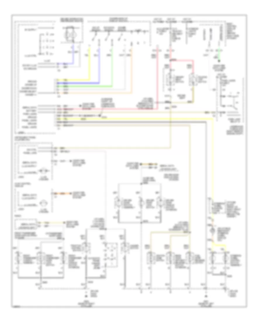 Instrument Illumination Wiring Diagram for Cadillac XDiscovery 2004