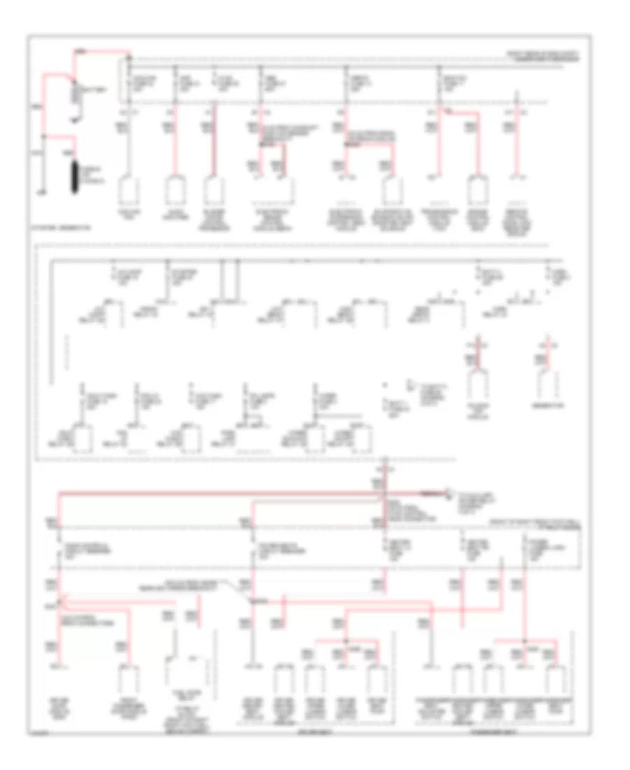Power Distribution Wiring Diagram 1 of 4 for Cadillac XDiscovery 2004