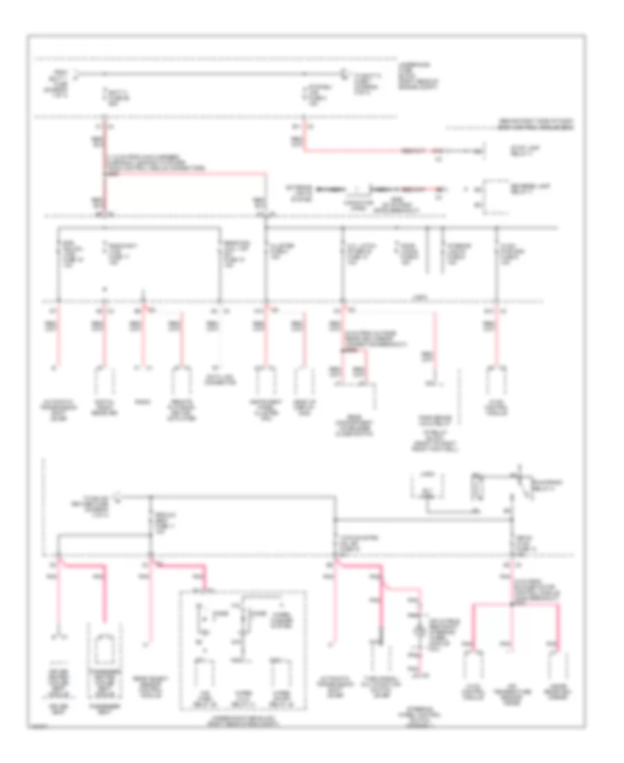 Power Distribution Wiring Diagram 2 of 4 for Cadillac XDiscovery 2004