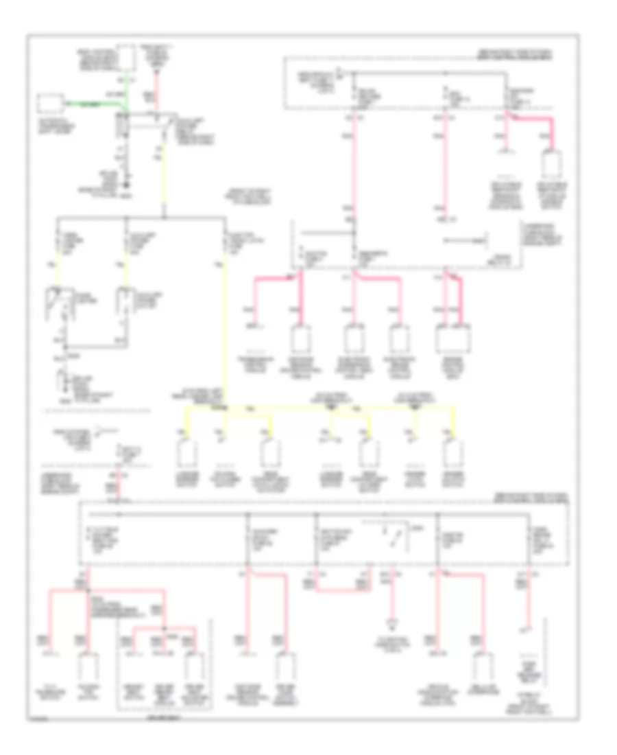 Power Distribution Wiring Diagram 3 of 4 for Cadillac XDiscovery 2004