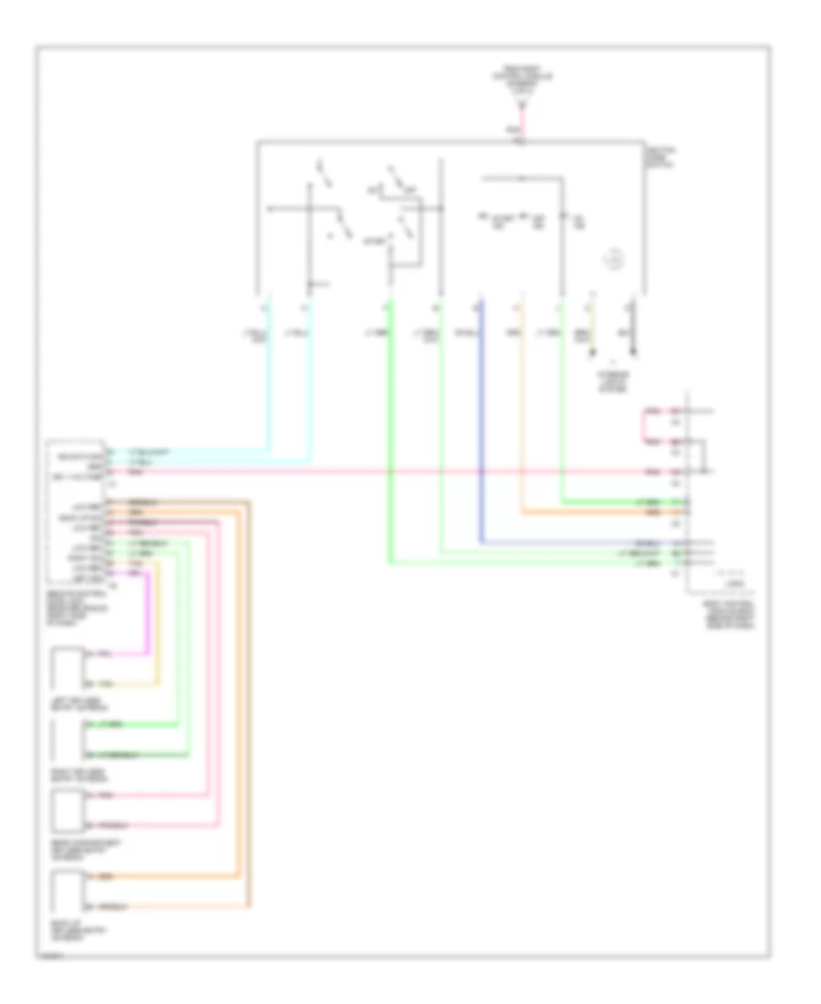 Power Distribution Wiring Diagram 4 of 4 for Cadillac XDiscovery 2004