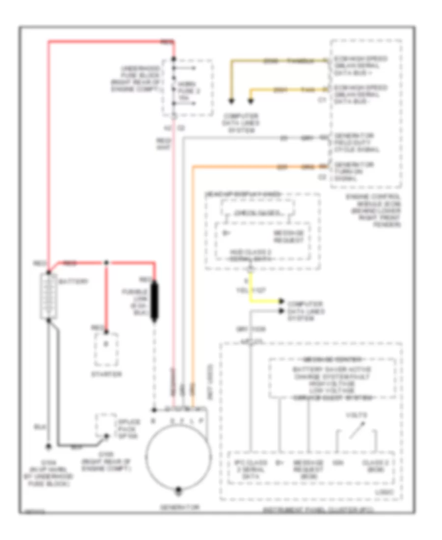 Charging Wiring Diagram for Cadillac XDiscovery 2004