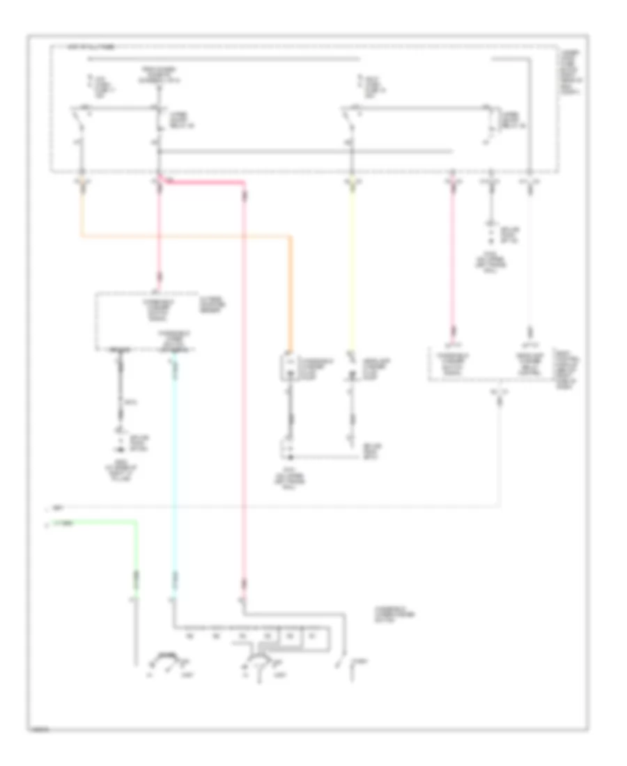 Передняя Схема Шайбы Дворника/Шайбы и Фары (2 из 2) для Cadillac XDiscovery  2004