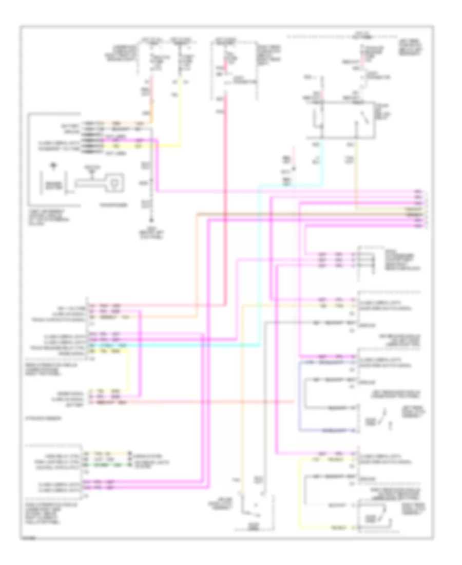 Anti theft Wiring Diagram 1 of 2 for Cadillac CTS 2005