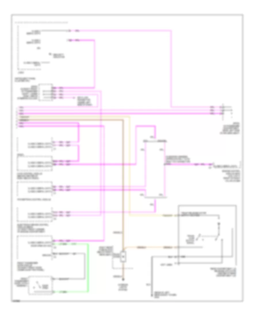 Anti theft Wiring Diagram 2 of 2 for Cadillac CTS 2005