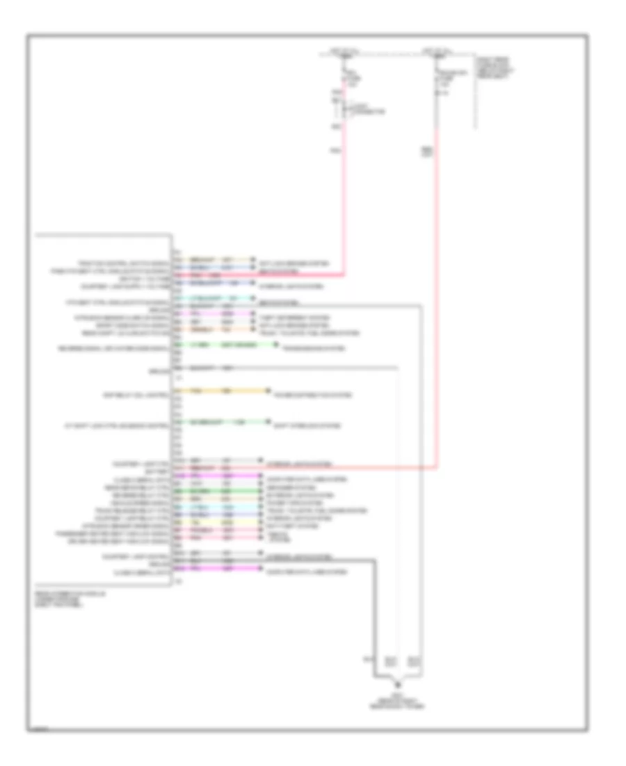 Rear Integration Module Wiring Diagram for Cadillac CTS 2005