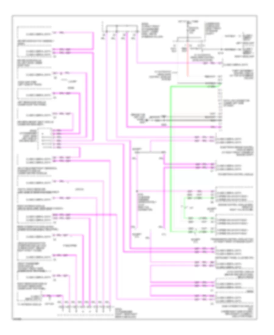 Computer Data Lines Wiring Diagram for Cadillac CTS 2005
