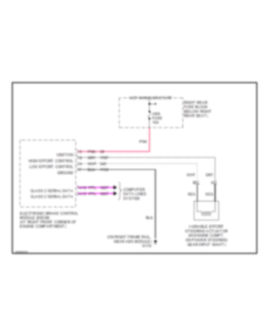 Electronic Power Steering Wiring Diagram for Cadillac CTS 2005