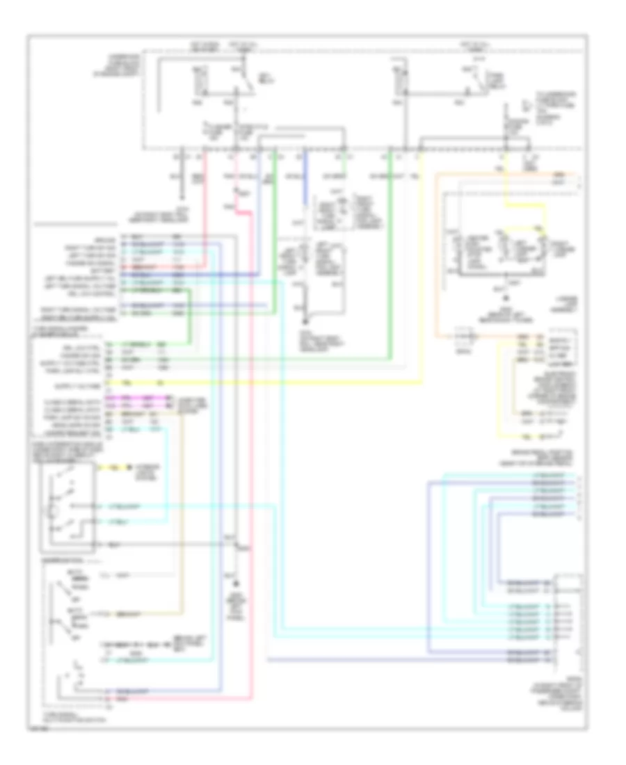 Exterior Lamps Wiring Diagram 1 of 2 for Cadillac CTS 2005