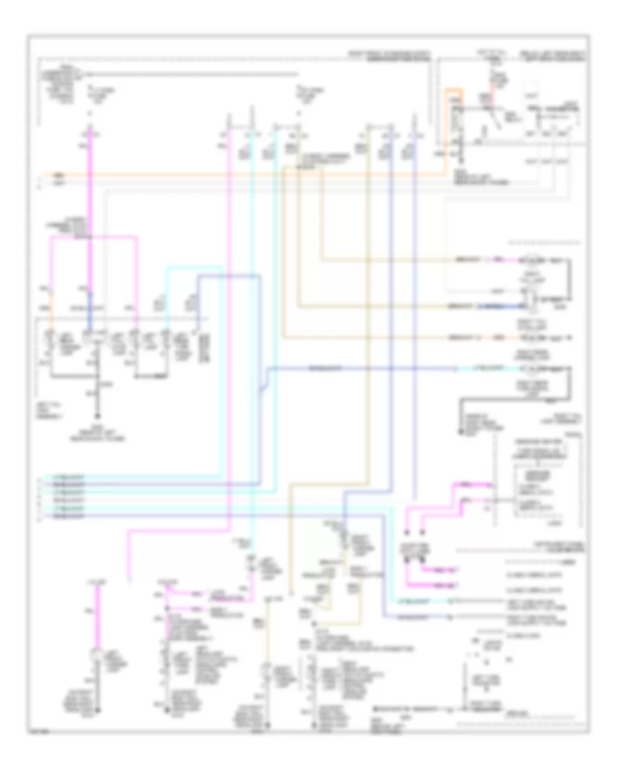 Exterior Lamps Wiring Diagram 2 of 2 for Cadillac CTS 2005