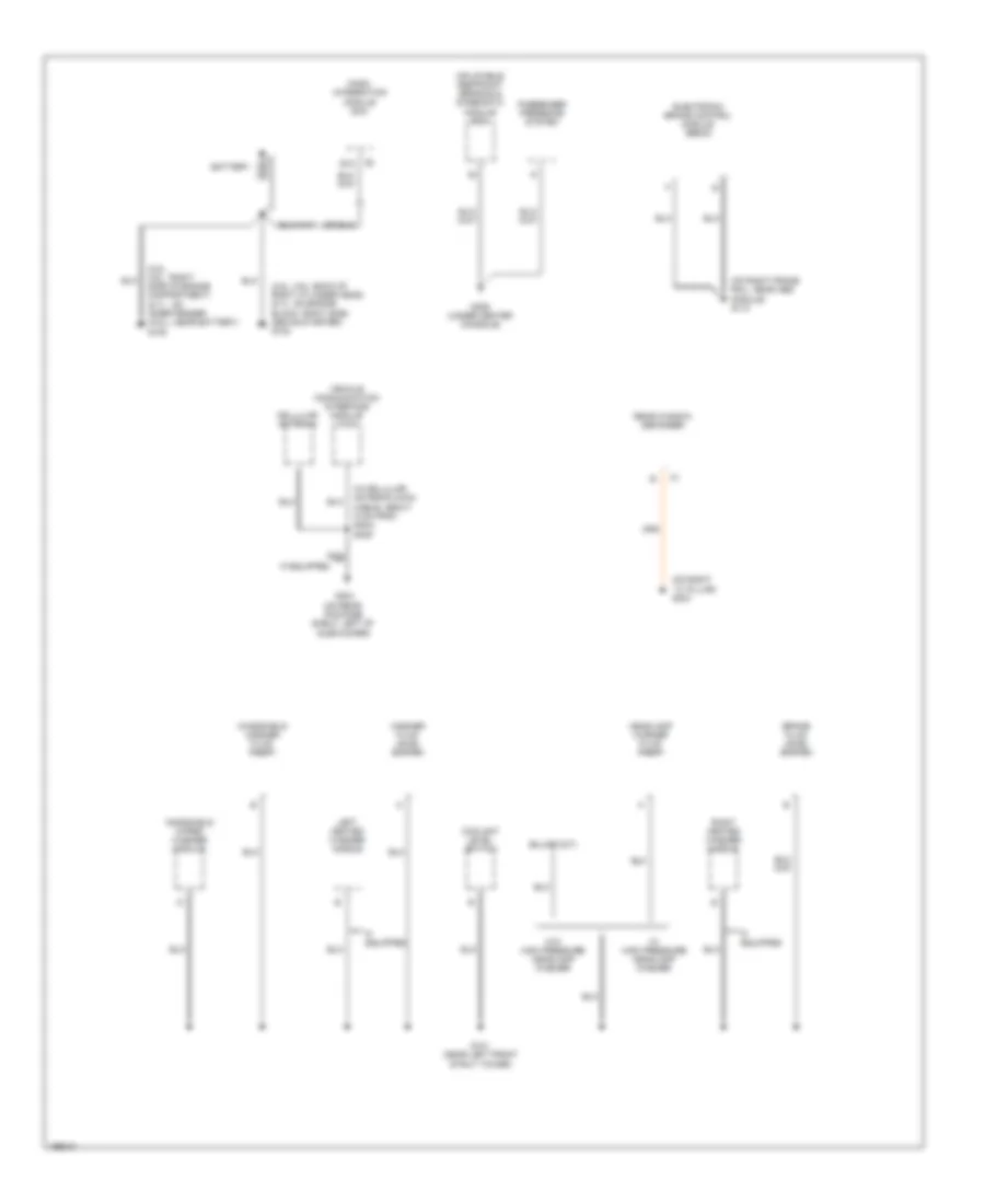 Ground Distribution Wiring Diagram 1 of 5 for Cadillac CTS 2005