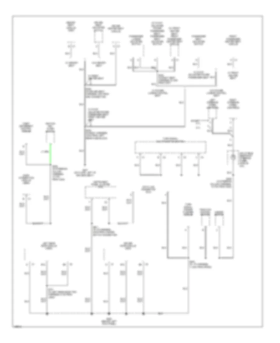 Ground Distribution Wiring Diagram 3 of 5 for Cadillac CTS 2005