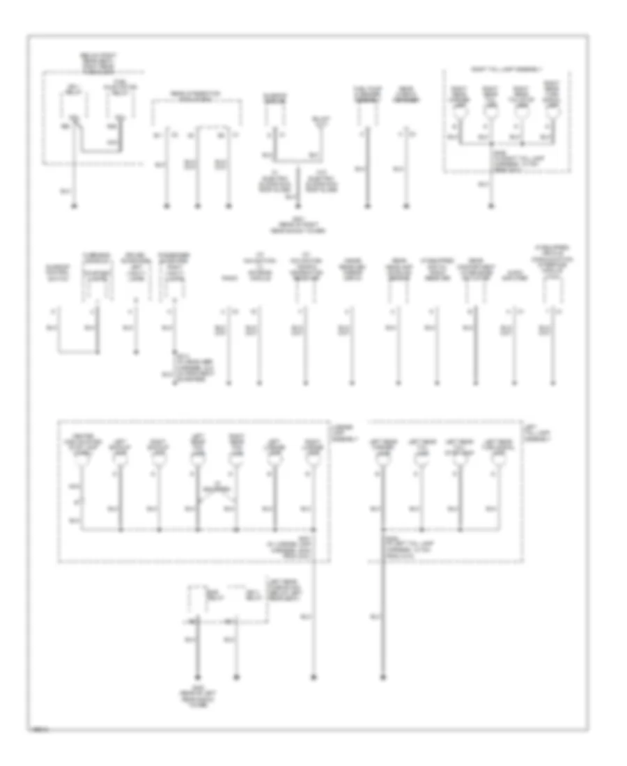 Ground Distribution Wiring Diagram 4 of 5 for Cadillac CTS 2005
